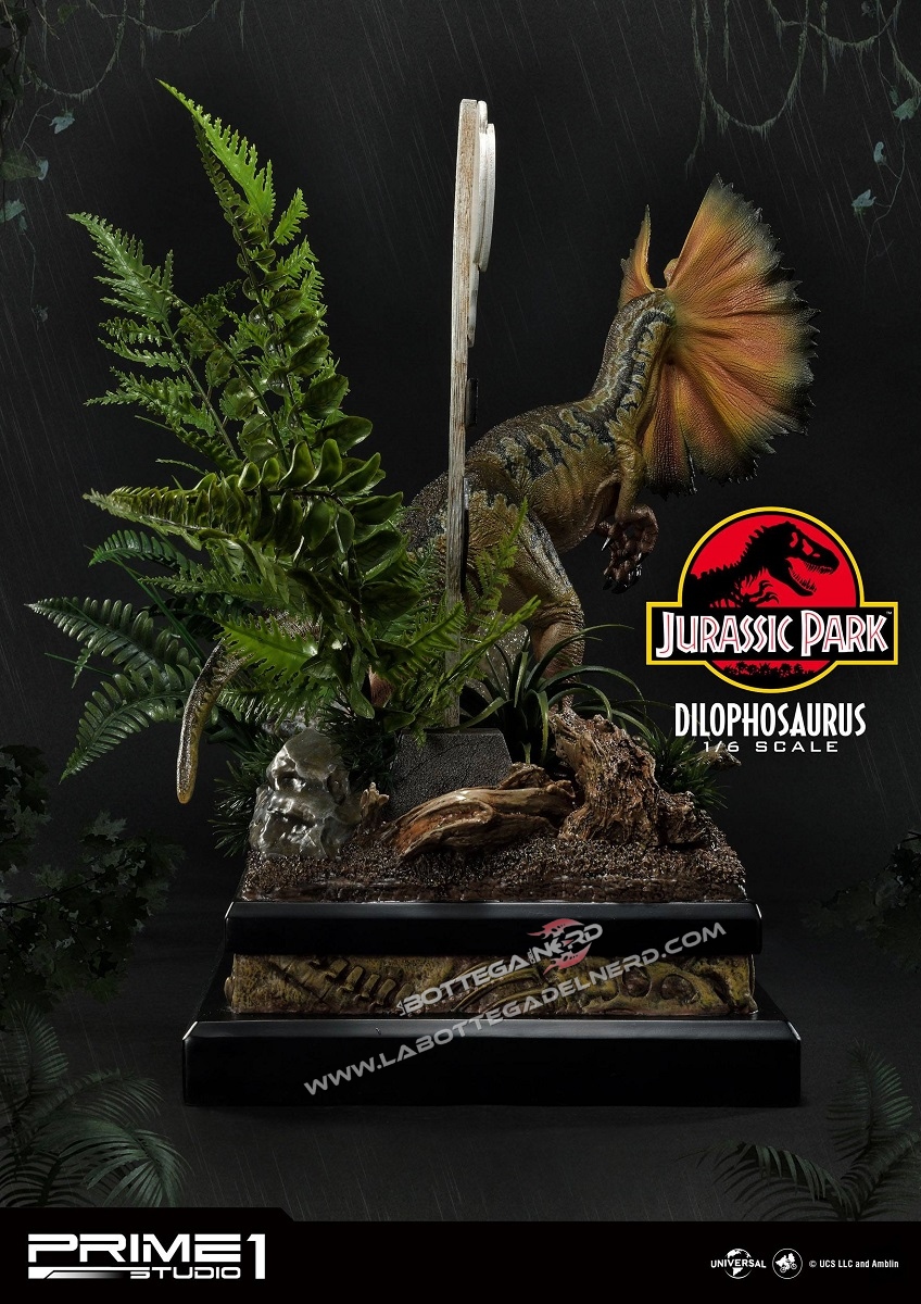 Jurassic Park - Statua 1/6 Dilophosaurus Bonus Version 41cm - immagine 6