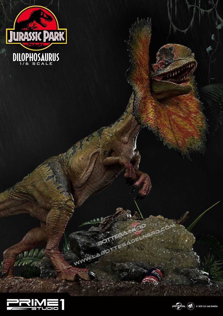 Jurassic Park - Statua 1/6 Dilophosaurus Bonus Version 41cm - immagine 5