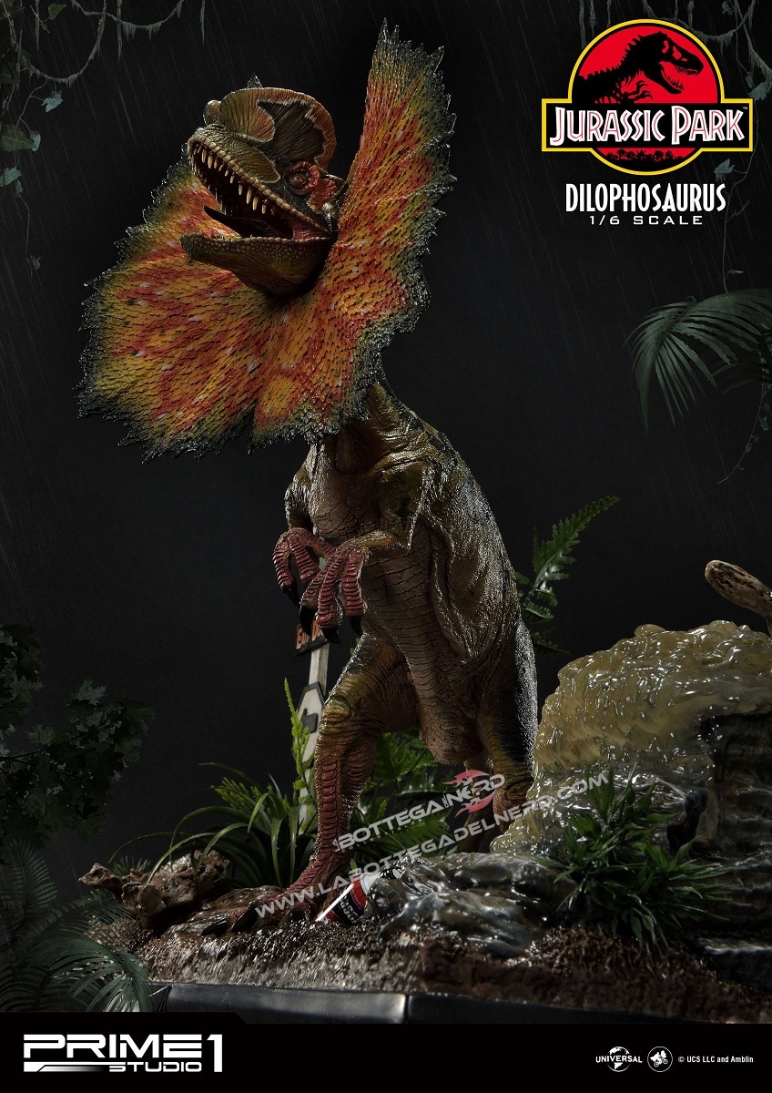 Jurassic Park - Statua 1/6 Dilophosaurus Bonus Version 41cm - immagine 4