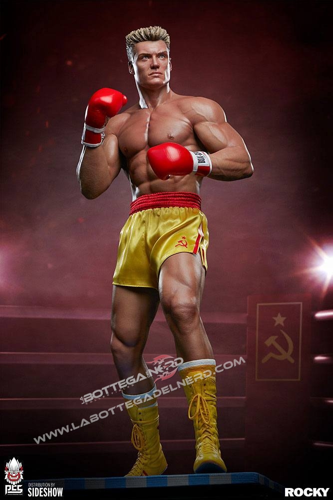 Rocky IV - Statue 1/3 Ivan Drago: Siberian Bull (GOLD) 71cm - immagine 2