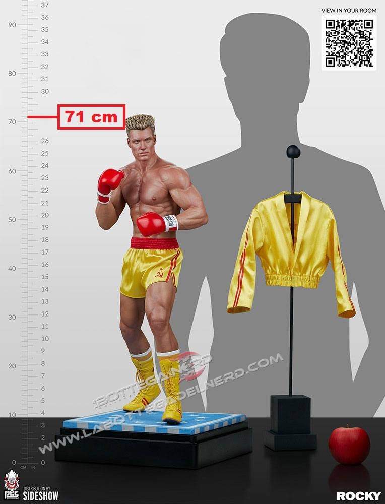 Rocky IV - Statue 1/3 Ivan Drago: Siberian Bull (GOLD) 71cm - immagine 9