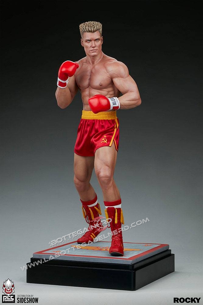 Rocky IV - Statue 1/3 Ivan Drago: Siberian Bull (RED) 71cm - immagine 8