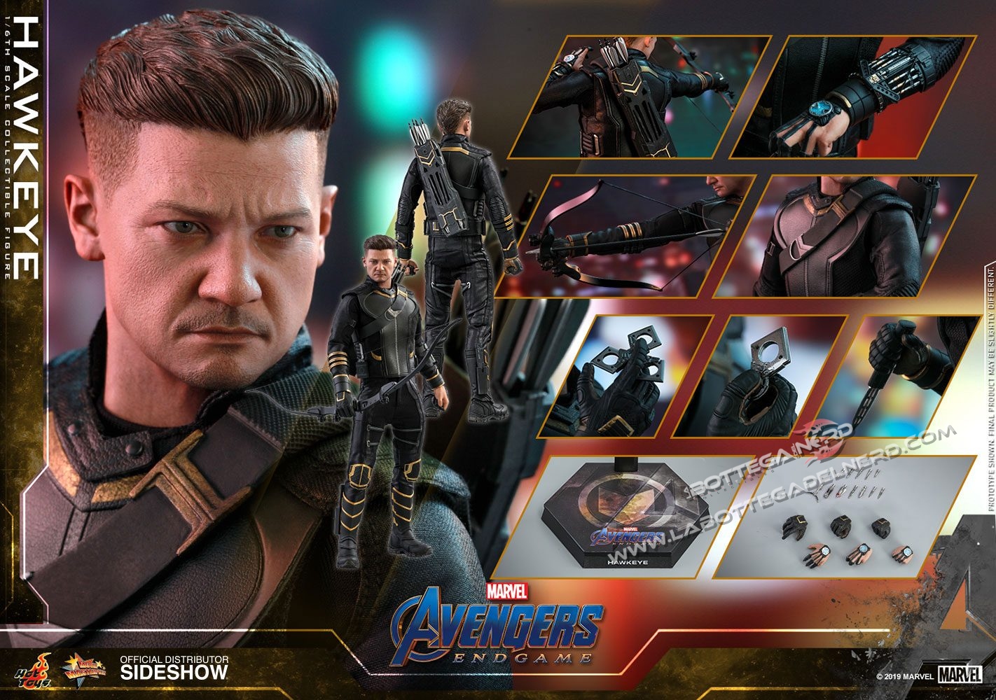 Avengers Endgame - Action Figure Hawkeye 30cm - immagine 7