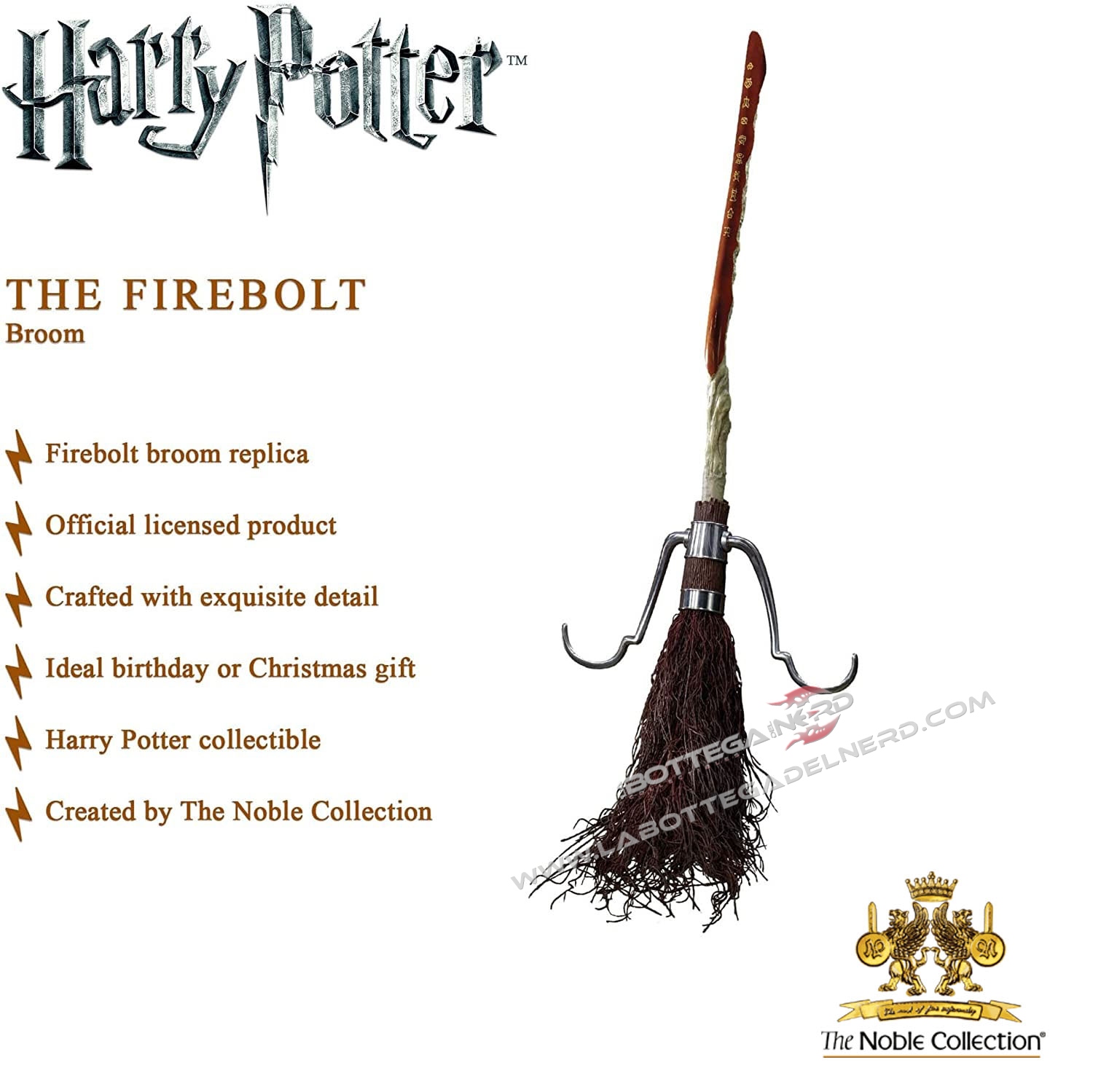 Harry Potter - Replica scopa volante 1/1 Firebolt Magic Broom - immagine 4
