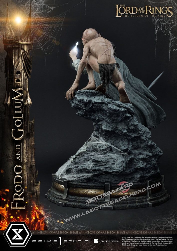 Lord of the Rings - Statua 1/4 Frodo & Gollum 46cm - immagine 4