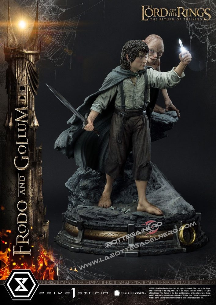 Lord of the Rings - Statua 1/4 Frodo & Gollum 46cm - immagine 3
