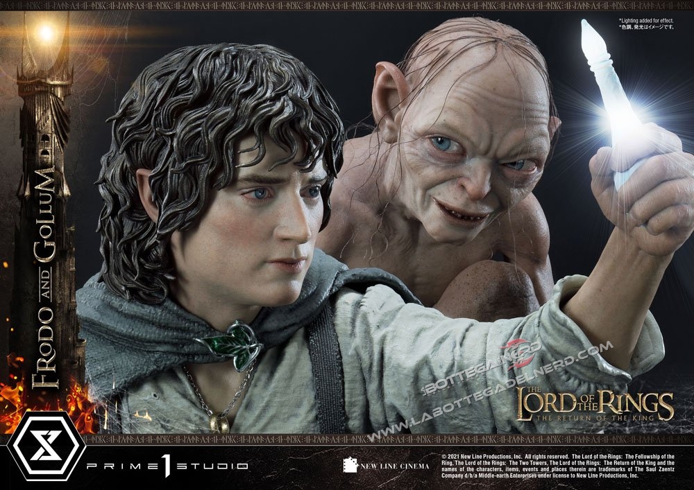 Lord of the Rings - Statua 1/4 Frodo & Gollum 46cm - immagine 5