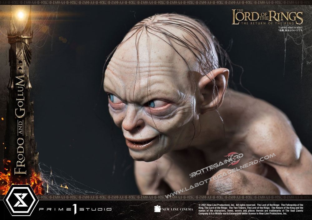 Lord of the Rings - Statua 1/4 Frodo & Gollum 46cm - immagine 6