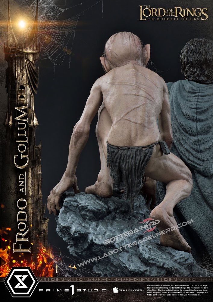 Lord of the Rings - Statua 1/4 Frodo & Gollum 46cm - immagine 7