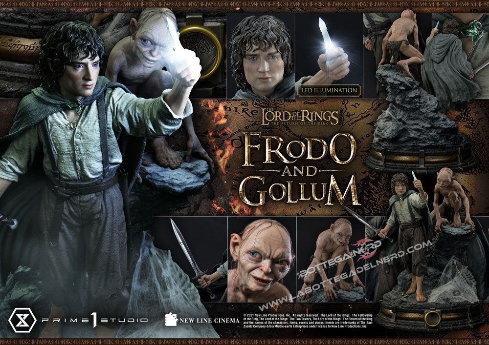 Lord of the Rings - Statua 1/4 Frodo & Gollum 46cm - immagine 11
