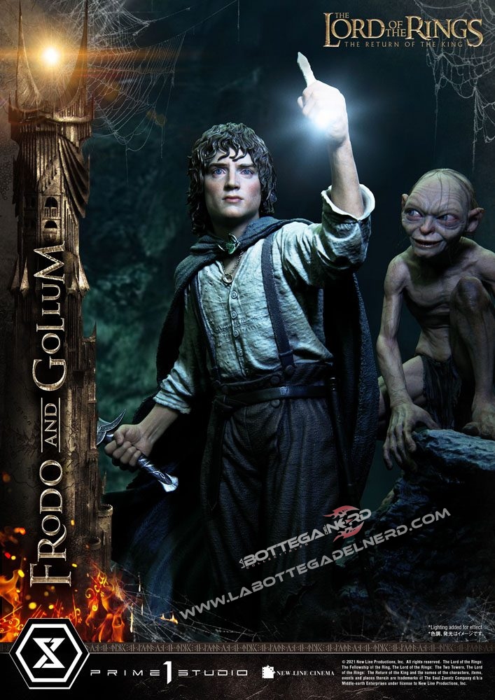 Lord of the Rings - Statua 1/4 Frodo & Gollum 46cm - immagine 2