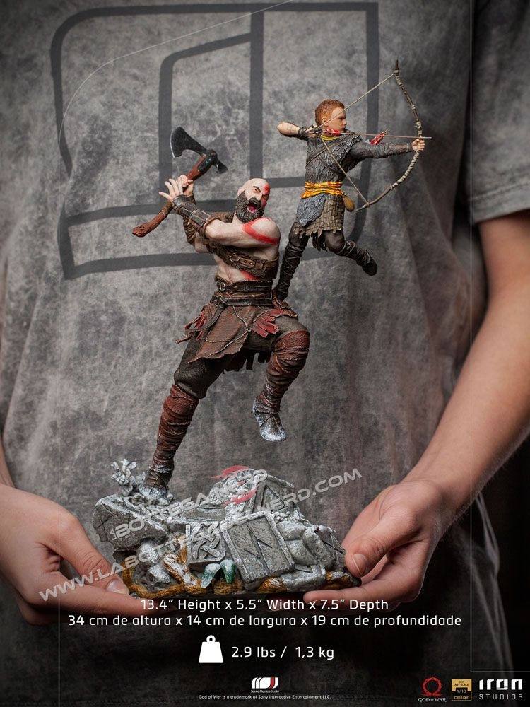 God of War - BDS Art Scale Statue 1/10 Kratos & Atreus 34cm - immagine 6