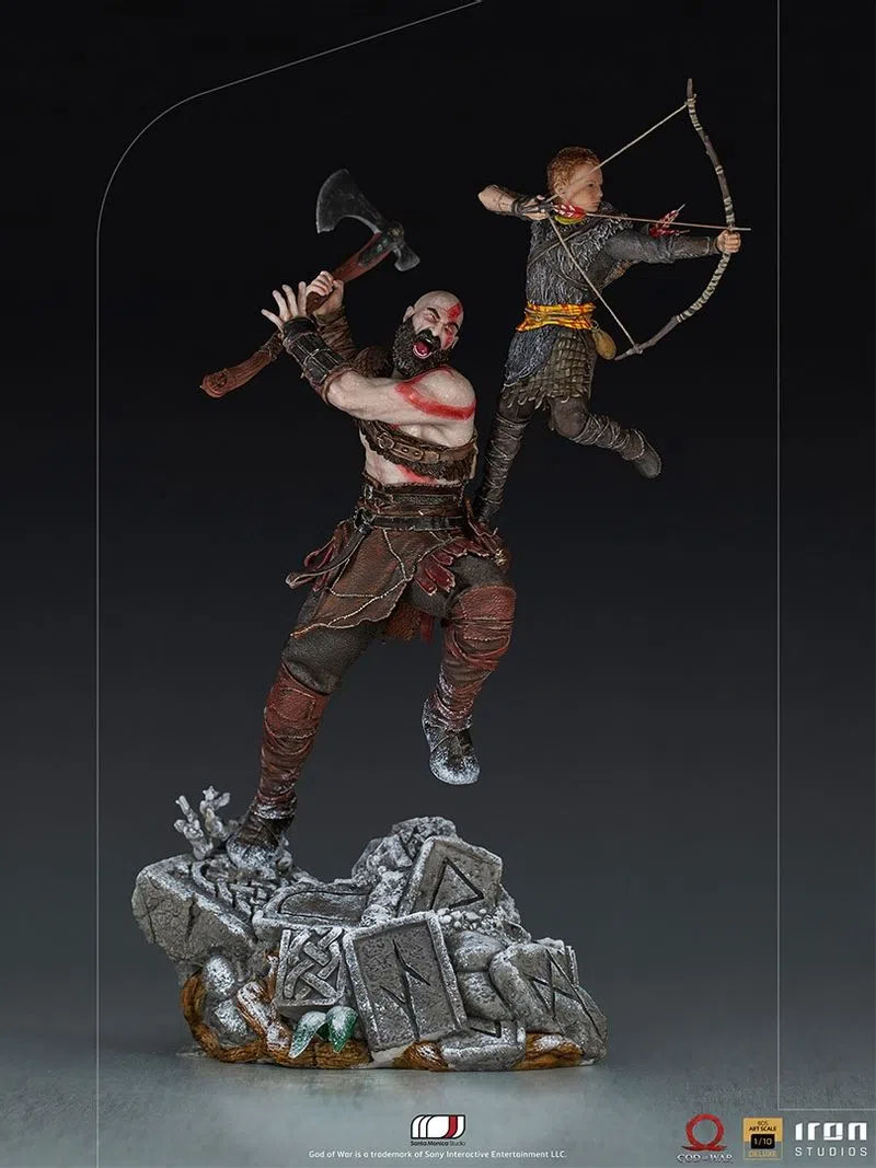 God of War - BDS Art Scale Statue 1/10 Kratos & Atreus 34cm - immagine 4