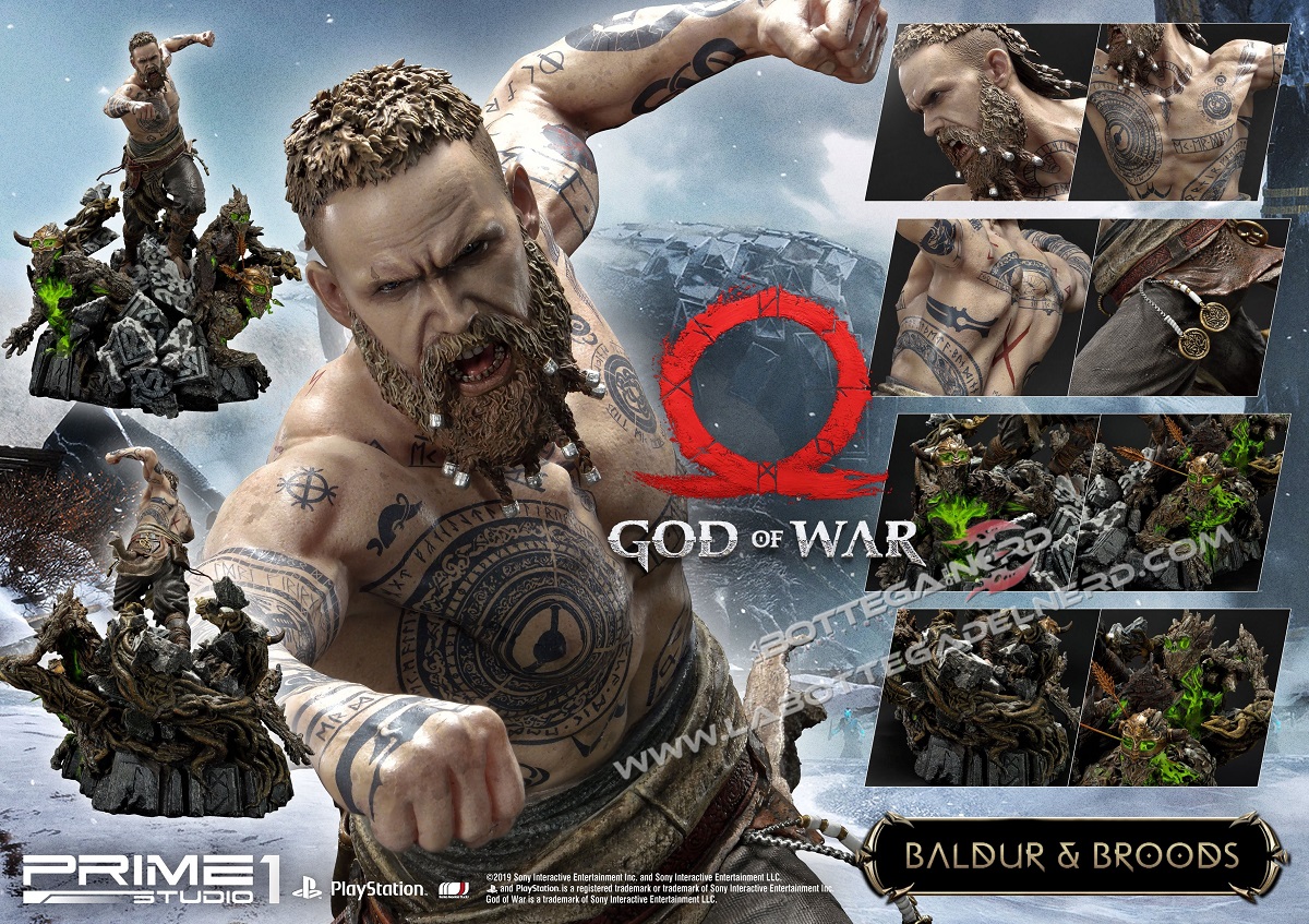 God of War - Statua Baldur & Broods Exclusive 62cm - immagine 7