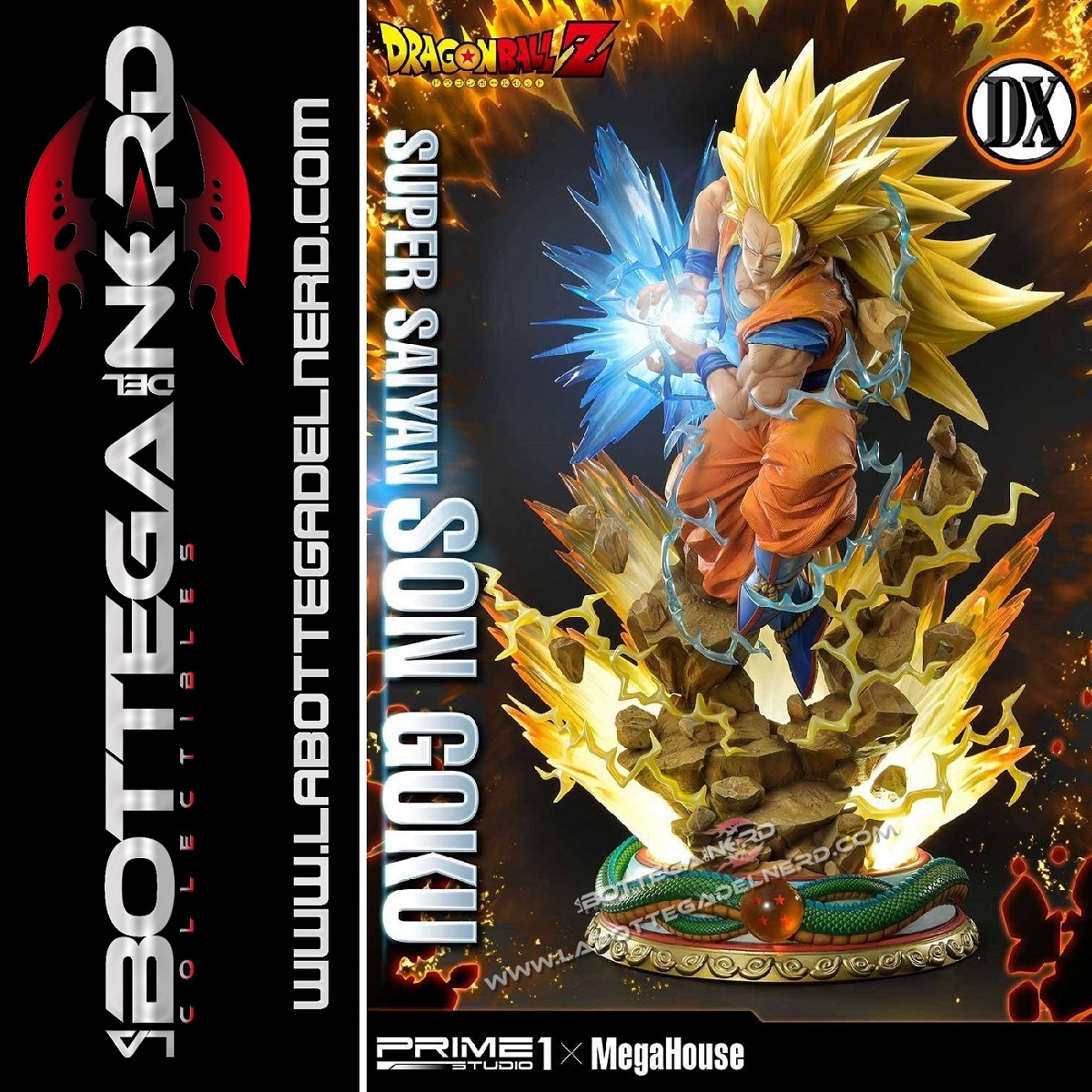 Dragon Ball Z - Statua 1/4 Super Saiyan Son Goku Deluxe 64cm