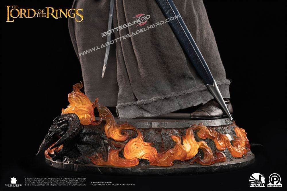 Lord Of The Rings - Statue 1/2 Gandalf The Grey Premium Edition 156cm - immagine 10