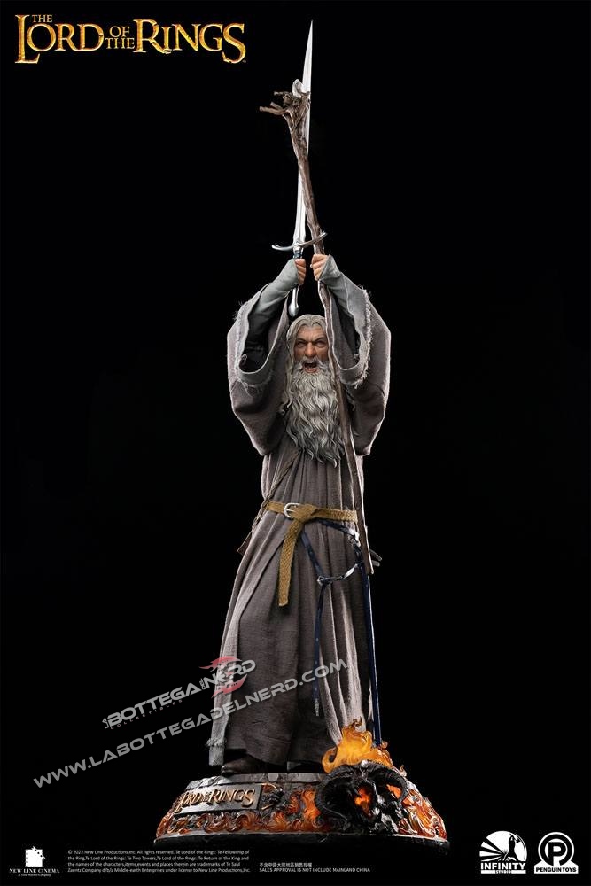 Lord Of The Rings - Statue 1/2 Gandalf The Grey Premium Edition 156cm - immagine 3