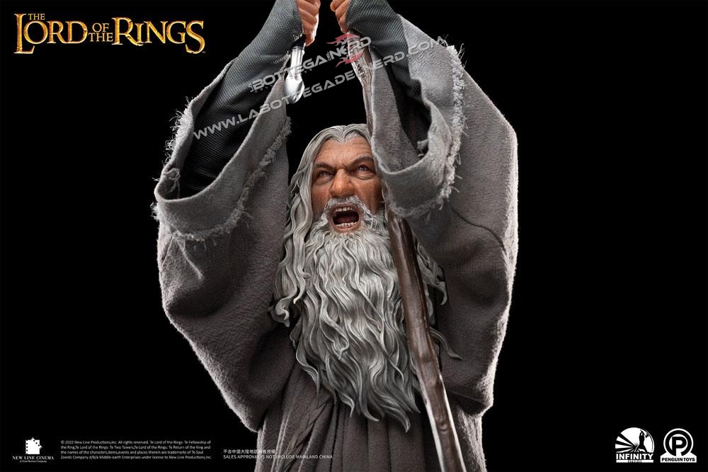 Lord Of The Rings - Statue 1/2 Gandalf The Grey Premium Edition 156cm - immagine 9