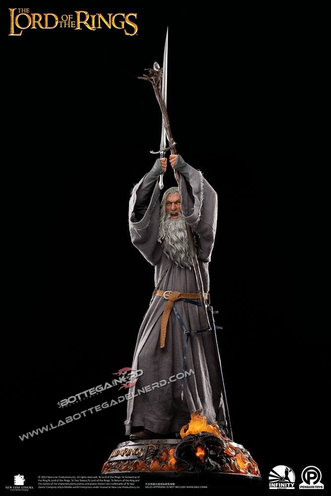 Lord Of The Rings - Statue 1/2 Gandalf The Grey Premium Edition 156cm - immagine 2