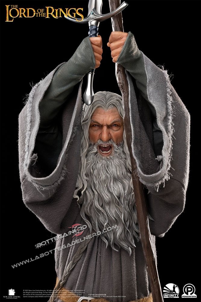 Lord Of The Rings - Statue 1/2 Gandalf The Grey Premium Edition 156cm - immagine 5