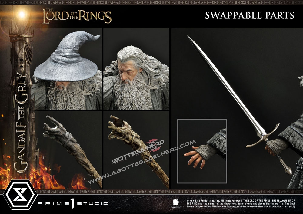 Lord of the Rings - Statue 1/4 Gandalf the Grey 61cm - immagine 14