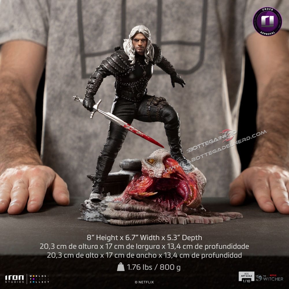 The Witcher - Art Scale Statue 1/10 Geralt of Riva 33cm - immagine 6