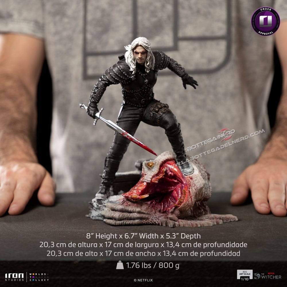 The Witcher - Art Scale Statue 1/10 Geralt of Riva 33cm - immagine 5