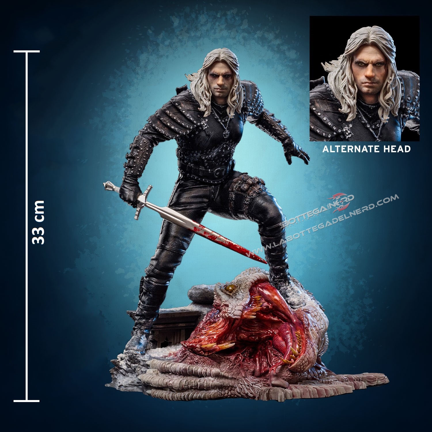The Witcher - Art Scale Statue 1/10 Geralt of Riva 33cm - immagine 2