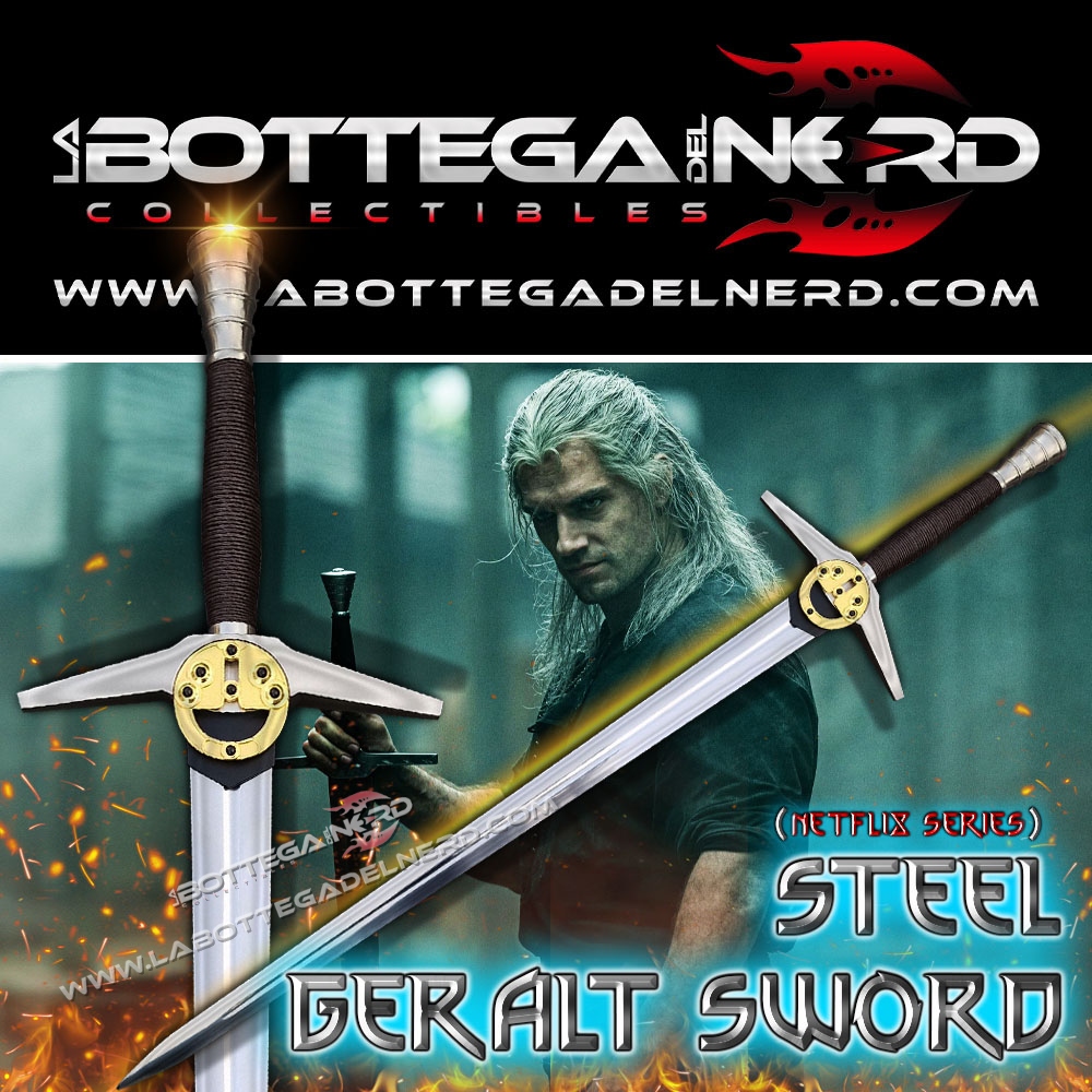 The Witcher - NETFLIX SERIES Replica Spada d'acciaio Geralt di Rivia
