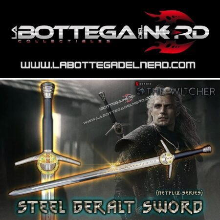The Witcher - NETFLIX SERIES Replica Spada d'acciaio Geralt di Rivia Deluxe