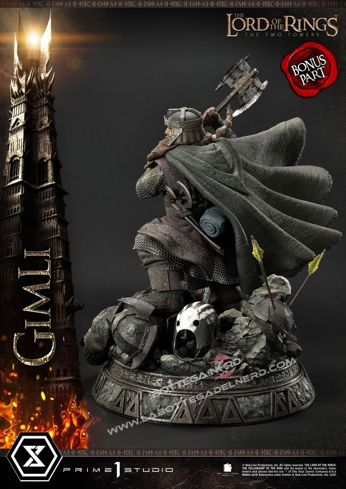 Lord of the Rings: The Two Towers - Statue 1/4 Gimli Bonus Version 56cm - immagine 5