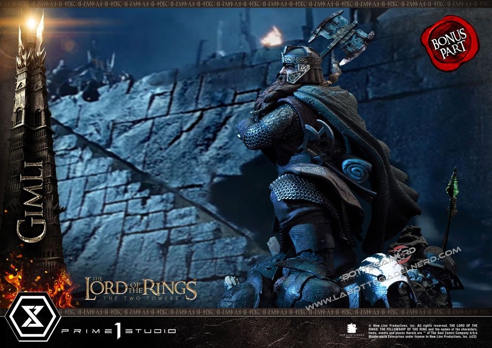 Lord of the Rings: The Two Towers - Statue 1/4 Gimli Bonus Version 56cm - immagine 3