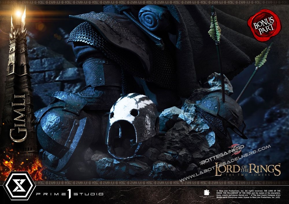 Lord of the Rings: The Two Towers - Statue 1/4 Gimli Bonus Version 56cm - immagine 6