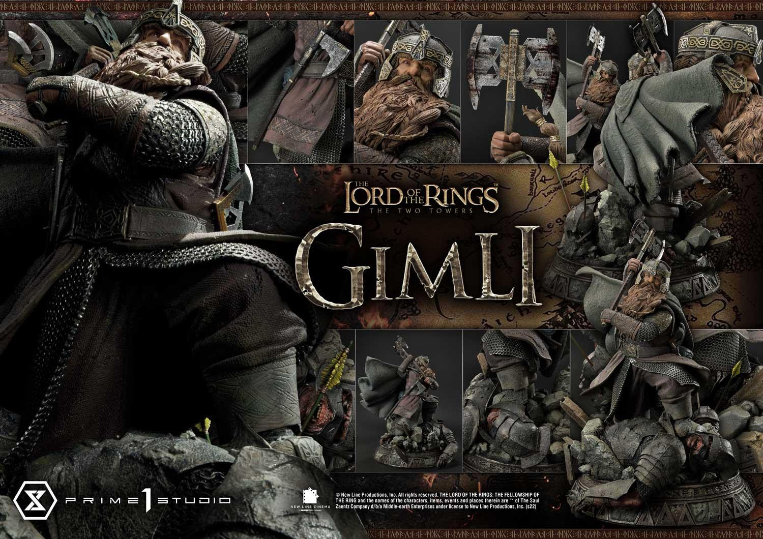 Lord of the Rings: The Two Towers - Statue 1/4 Gimli Bonus Version 56cm - immagine 14