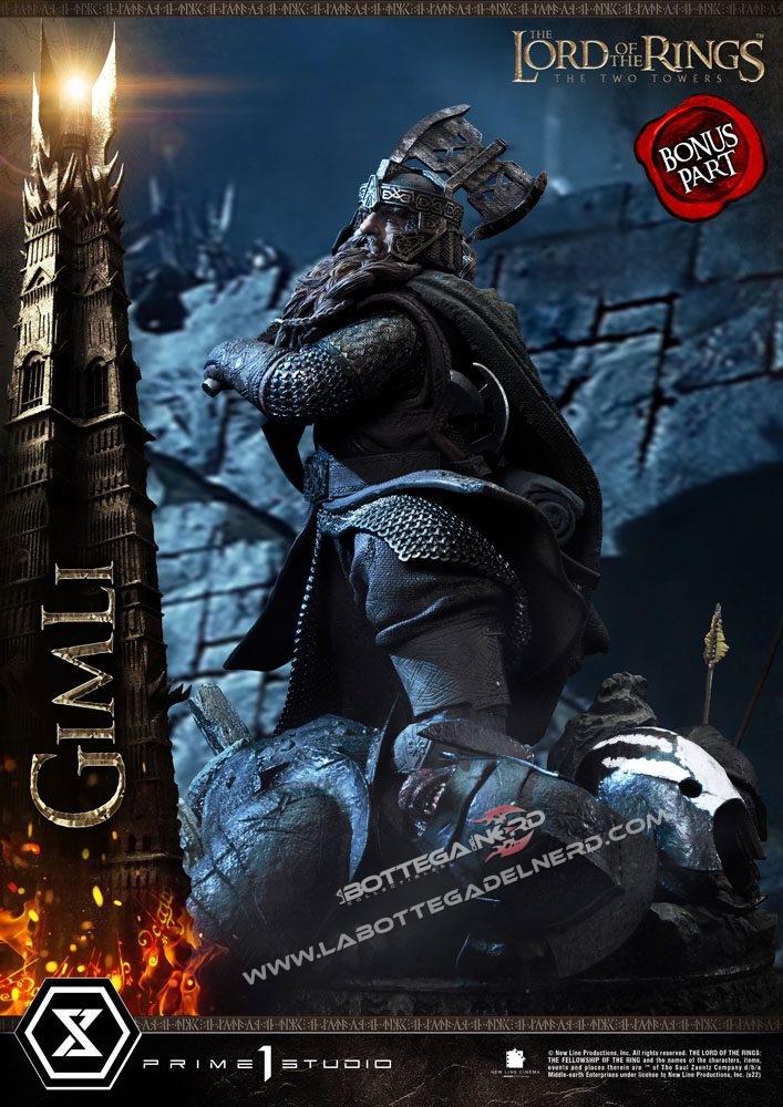 Lord of the Rings: The Two Towers - Statue 1/4 Gimli Bonus Version 56cm - immagine 2