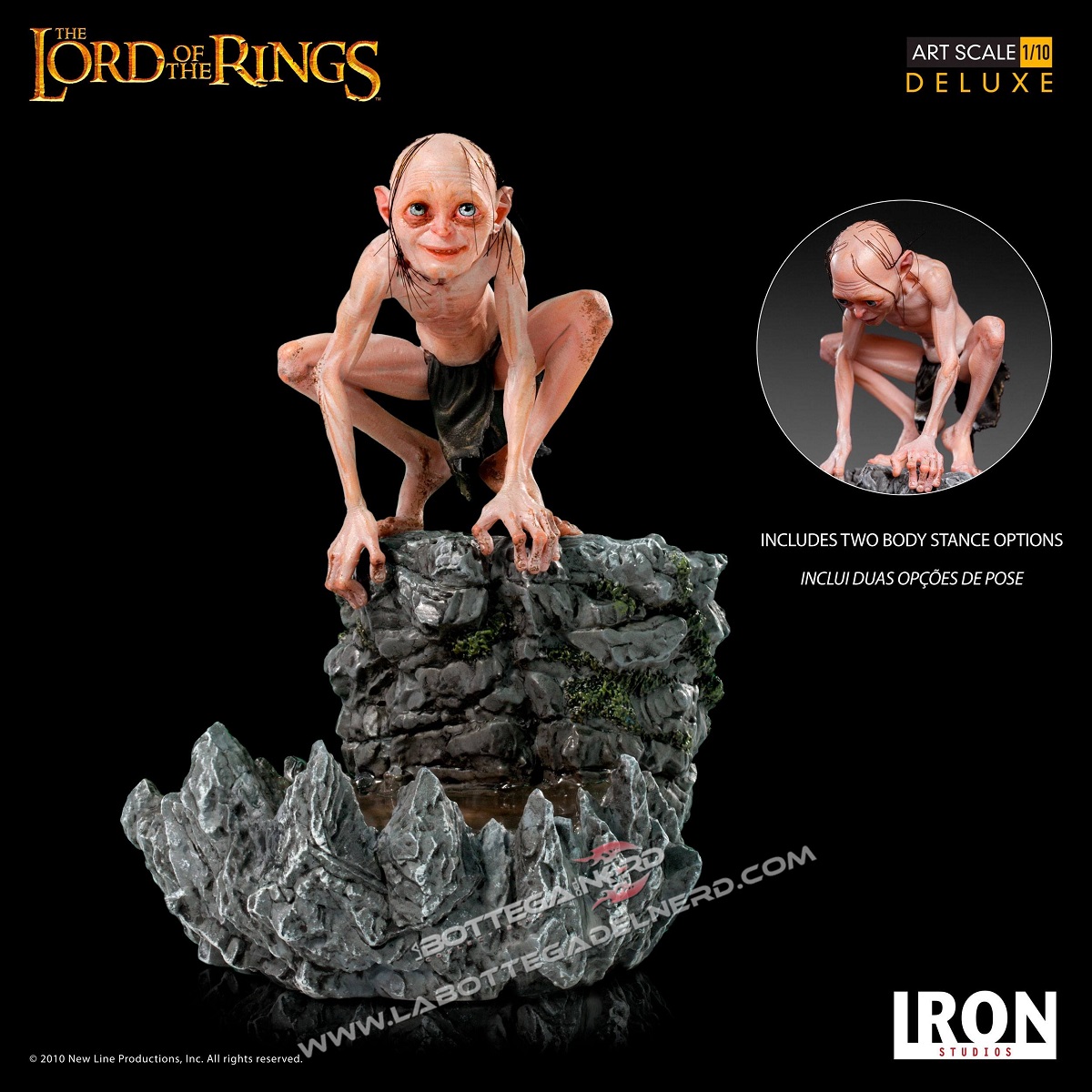 Lord Of The Rings - Statua 1/10 Gollum Deluxe 12cm - immagine 9