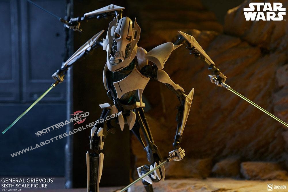 Star Wars - Sixth Scale Action Figure 1/6 Generale Grievous 41cm - immagine 8