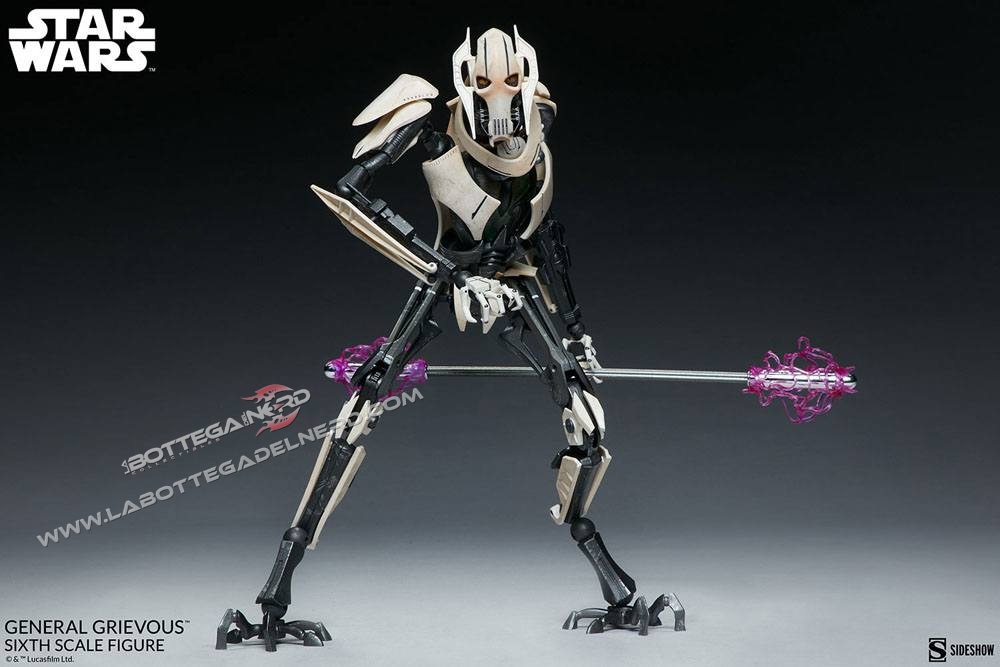 Star Wars - Sixth Scale Action Figure 1/6 Generale Grievous 41cm - immagine 4