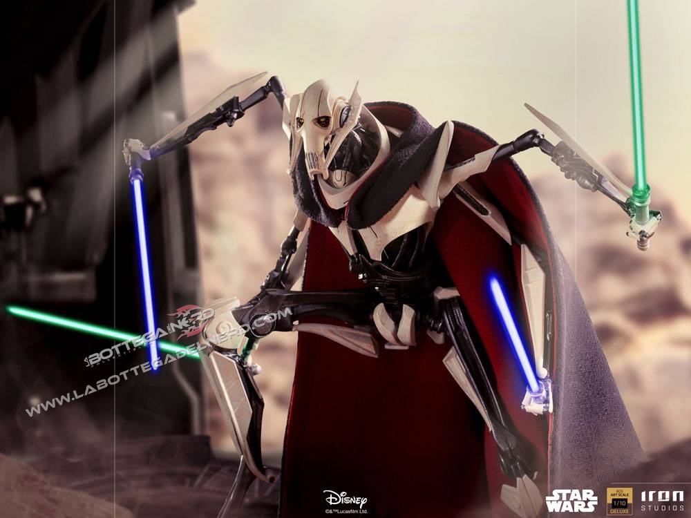 Star Wars - Deluxe BDS Art Scale Statue 1/10 Generale Grievous 33cm - immagine 3