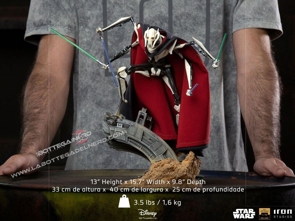 Star Wars - Deluxe BDS Art Scale Statue 1/10 Generale Grievous 33cm - immagine 9