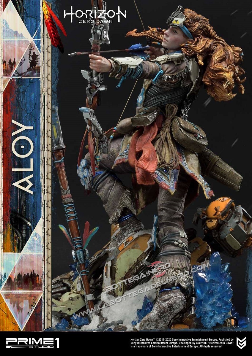 Horizon Zero Dawn - Statua 1/4 Aloy Shield Weaver Armor Set 70cm - immagine 6