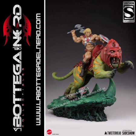 Masters of the Universe - Statue He-Man and Battle Cat Deluxe 60cm
