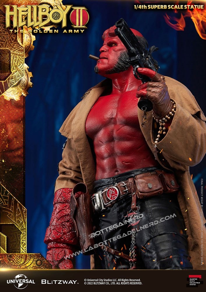 Hellboy II: The Golden Army - Superb Statue 1/4 Hellboy 70cm - immagine 2