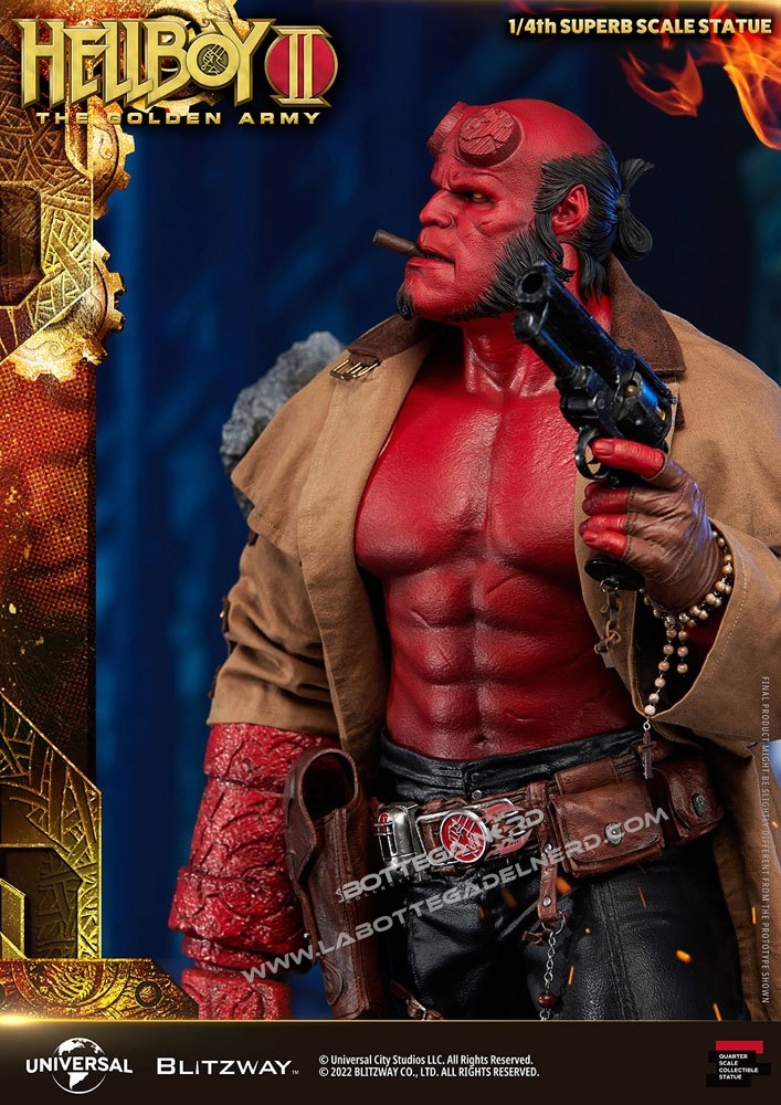 Hellboy II: The Golden Army - Superb Statue 1/4 Hellboy 70cm - immagine 5
