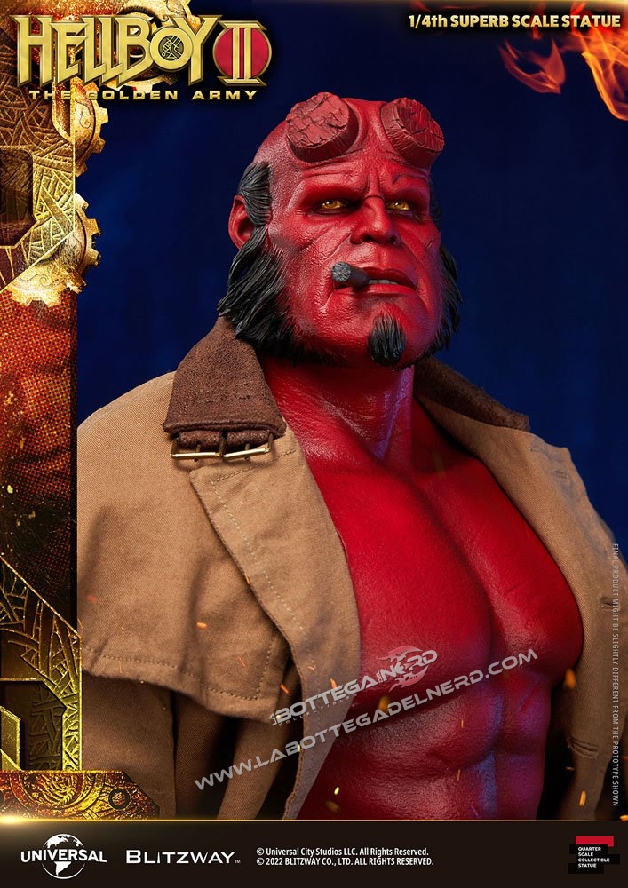 Hellboy II: The Golden Army - Superb Statue 1/4 Hellboy 70cm - immagine 3