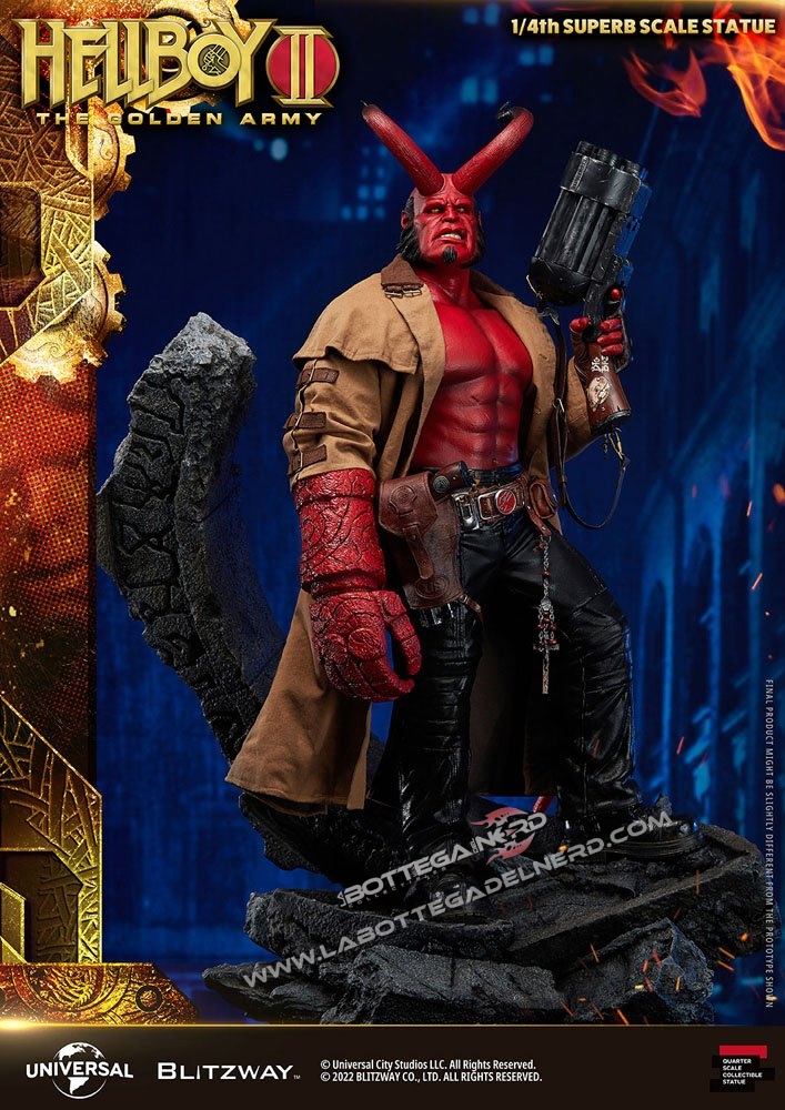 Hellboy II: The Golden Army - Superb Statue 1/4 Hellboy 70cm - immagine 7
