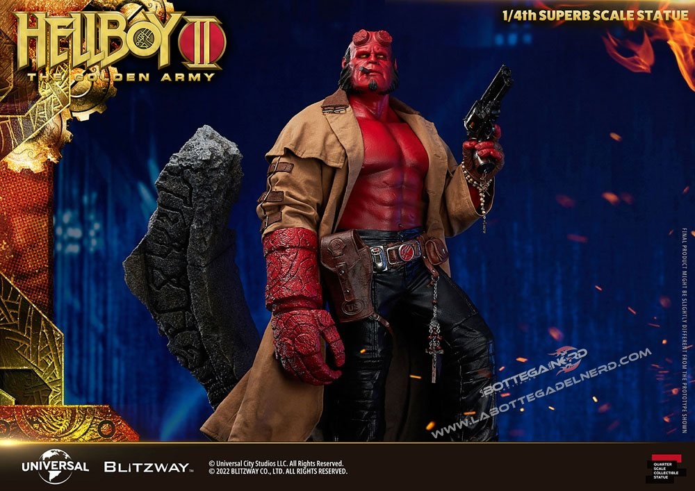 Hellboy II: The Golden Army - Superb Statue 1/4 Hellboy 70cm - immagine 6