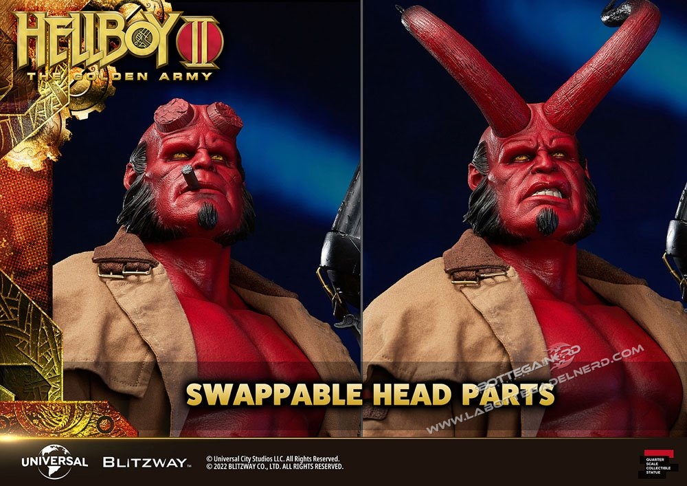 Hellboy II: The Golden Army - Superb Statue 1/4 Hellboy 70cm - immagine 11