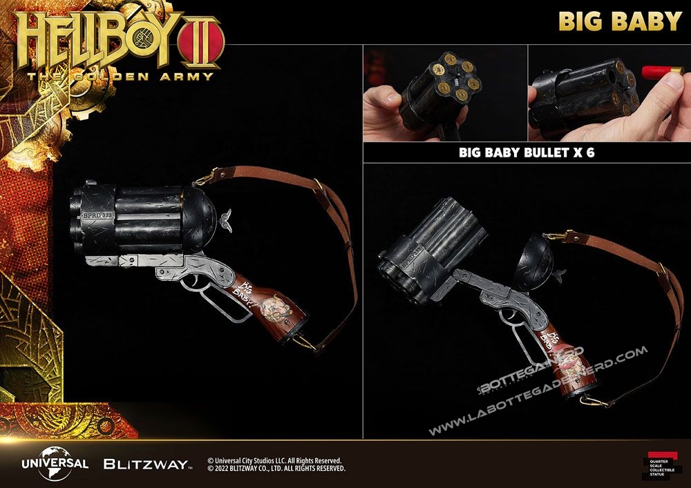 Hellboy II: The Golden Army - Superb Statue 1/4 Hellboy 70cm - immagine 12