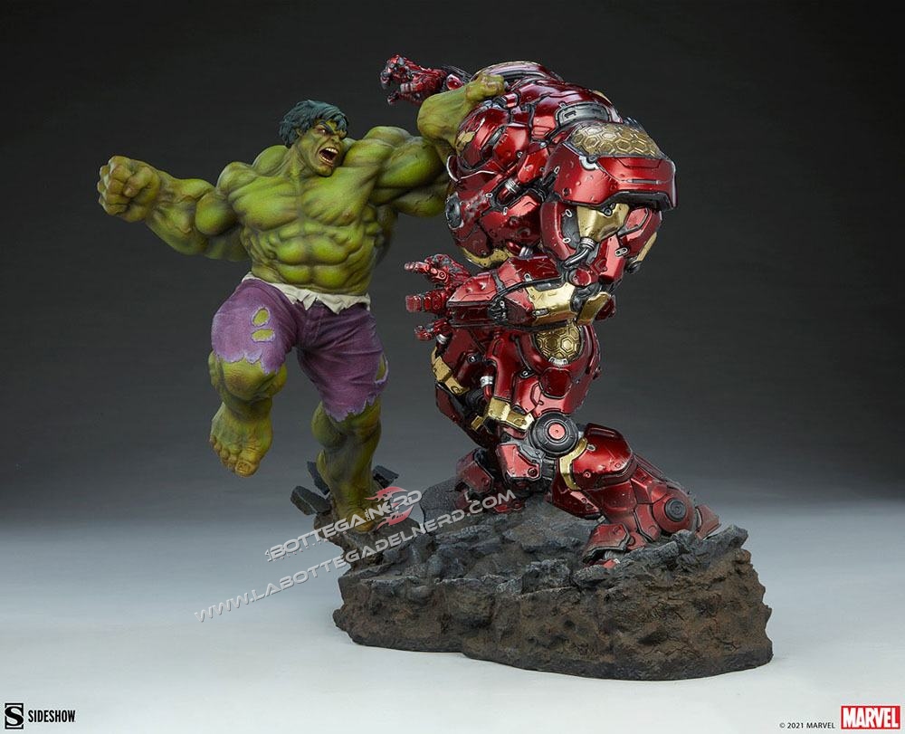 Marvel - Statue Maquette Hulk vs Hulkbuster 50cm - immagine 2